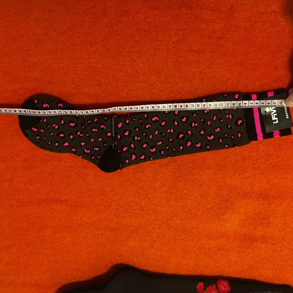 Leopard and stripes jacquard merino wool blend thermal socks made in Italy NWT - Picture 7 of 8
